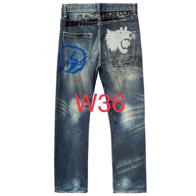 FRAGMENT(フラグメント)のCACTUS JACK FOR FRAGMENT DENIM PANT W36 メンズのパンツ(デニム/ジーンズ)の商品写真