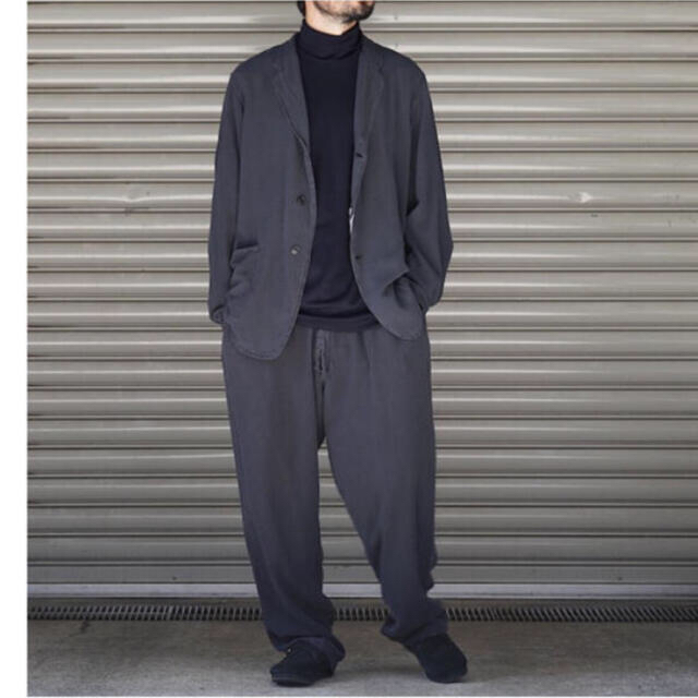 サイズ3 COMOLI (コモリ) シルクネル ドローストリングパンツ citerol