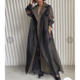 アメリヴィンテージ(Ameri VINTAGE)のAMERI 4WAY SHEER DOCKING TRENCH(トレンチコート)