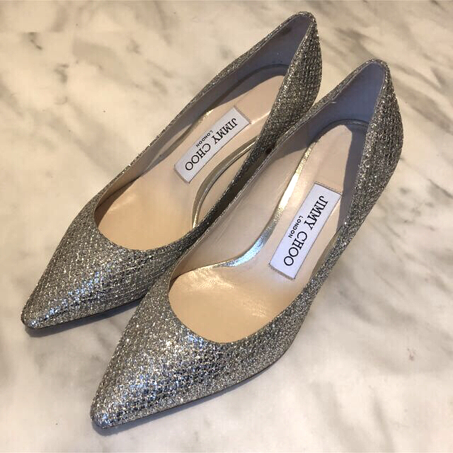 本日値下げ中】jimmy choo グリッターパンプス ブランド雑貨総合 49.0