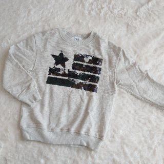 ザラキッズ(ZARA KIDS)のザラスパンコールスウェット115(Tシャツ/カットソー)