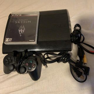 プレイステーション3(PlayStation3)の専用PlayStation3 cech4200B skyrim 付属品完備(家庭用ゲーム機本体)