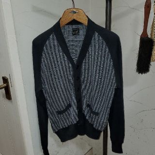 コアファイター(corefighter)のBELAFONTE RAGTIME PANEL CARDIGAN L 黒(カーディガン)