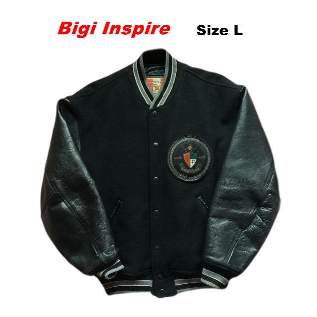 【 Vintage 】Bigi Inspire 牛本革 スタジャン Size L