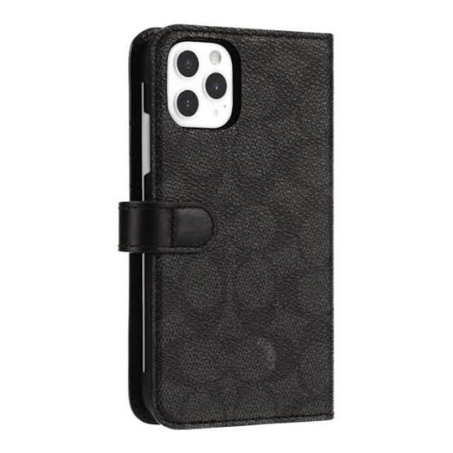 新品 COACH iPhone11 手帳型カバー シグネチャー コーチ ブラック 3