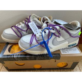 ナイキ(NIKE)のナイキ オフホワイト ダンク lot48/50(スニーカー)