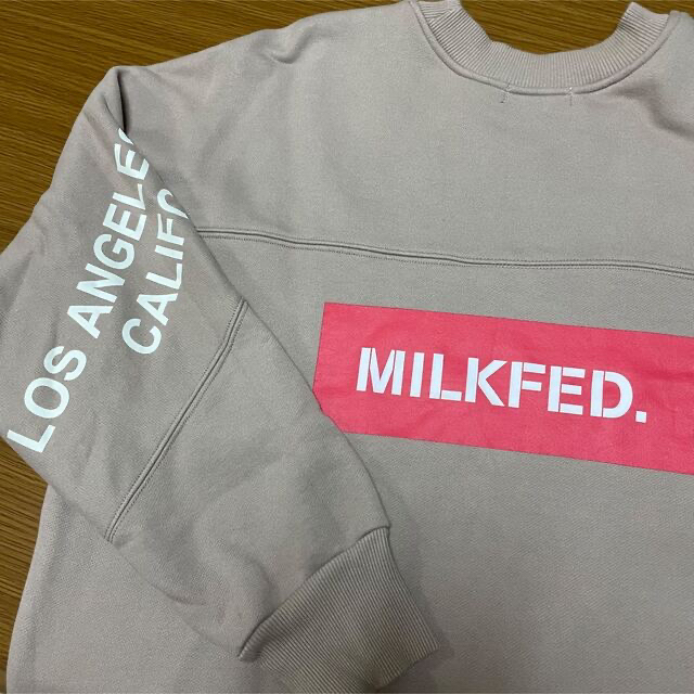 MILKFED.(ミルクフェド)のミルクフェド　PRINTED LOGO SWEAT DRESS レディースのワンピース(ひざ丈ワンピース)の商品写真