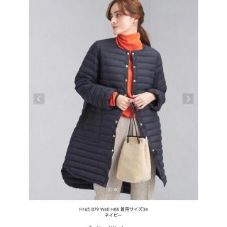 Traditional Weatherwear ロングダウン　ネイビー(ダウンコート)