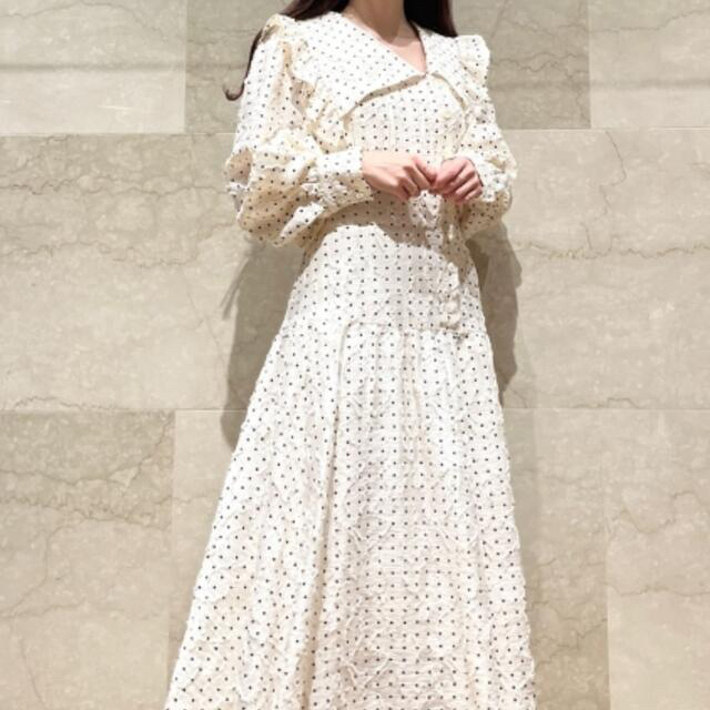 SNIDEL - フリルカラーワンピースの通販 by mero|スナイデルならラクマ snidel♡フリルカラーワンピース
