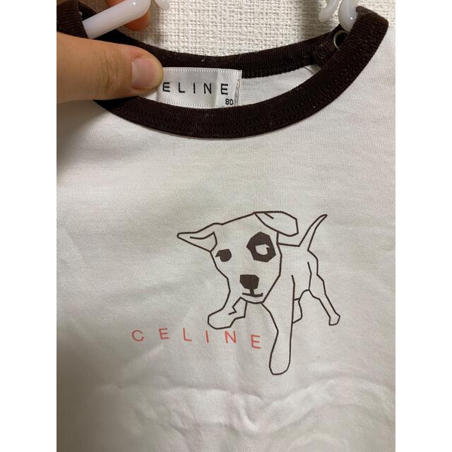 celine(セリーヌ)のセリーヌ ベビー Tシャツ　80 美品 ロゴTシャツ zarababy gap キッズ/ベビー/マタニティのベビー服(~85cm)(Ｔシャツ)の商品写真