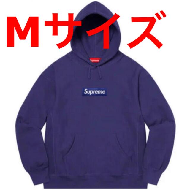 Supreme Box Logo Hooded Sweatshirt Navy