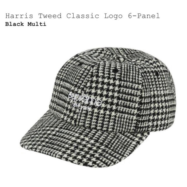 BlackMulti購入先21FW Harris tweed classic logo 6-panel