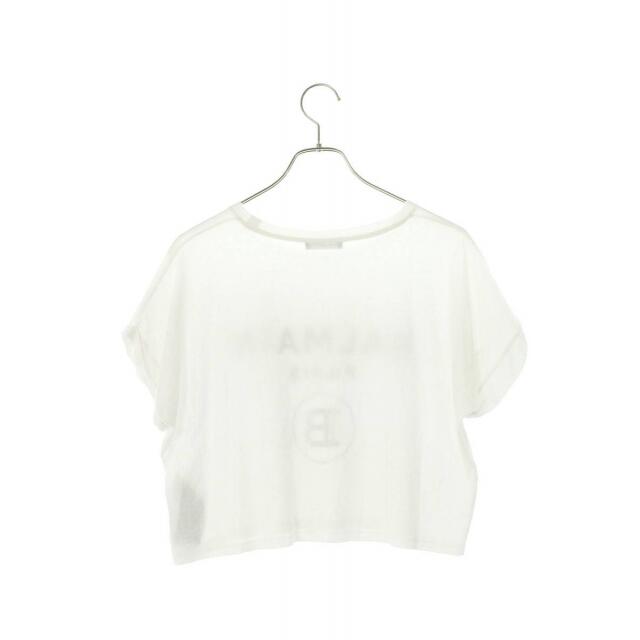 BALMAIN(バルマン)のバルマン 13571381 ロゴプリントショート丈Tシャツ S レディースのトップス(Tシャツ(半袖/袖なし))の商品写真