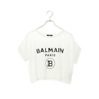 バルマン(BALMAIN)のバルマン 13571381 ロゴプリントショート丈Tシャツ S(Tシャツ(半袖/袖なし))