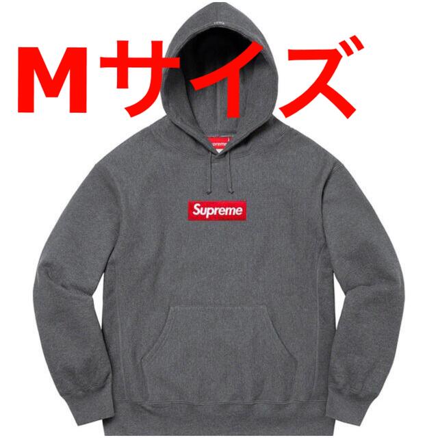 Supreme - Supreme Box Logo Hooded Sweatshirt チャコール