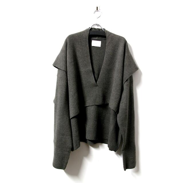 stein LAY DEEP V NECK KNIT LSシュタイン