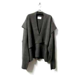 サンシー(SUNSEA)のstein LAY DEEP V NECK KNIT LS(ニット/セーター)