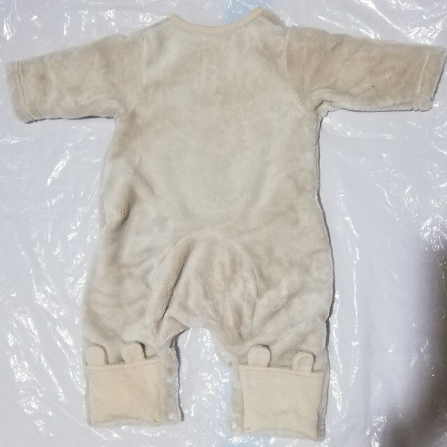 babyGAP(ベビーギャップ)のくまさんファーロンパース キッズ/ベビー/マタニティのベビー服(~85cm)(ロンパース)の商品写真