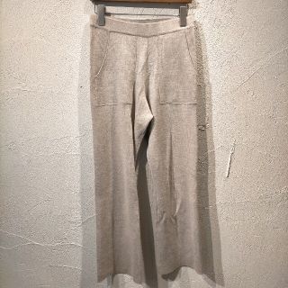 スローブイエナ(SLOBE IENA)のSLOBE IENA ウォッシャブルスムースニットパンツ(カジュアルパンツ)