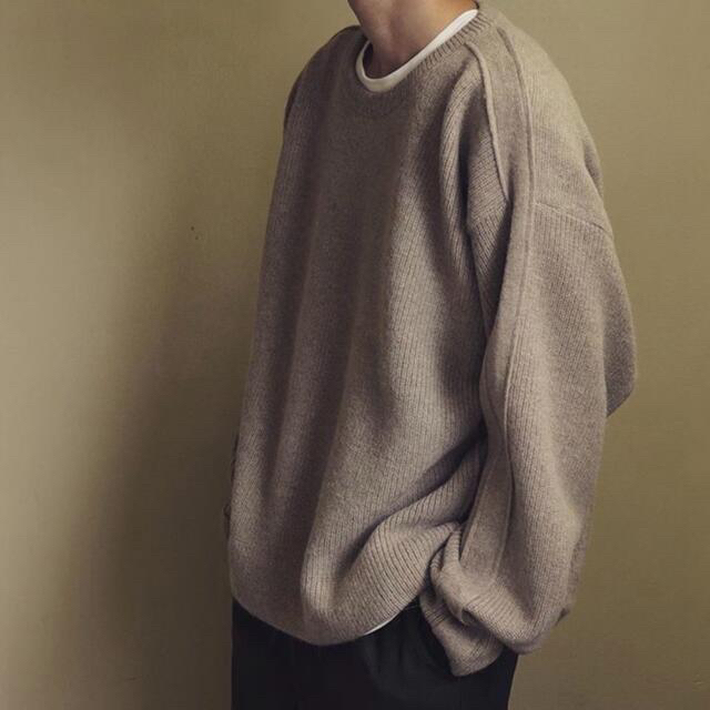 YOKE WOOL CARDIGAN RIB STITCH KNIT | www.jarussi.com.br