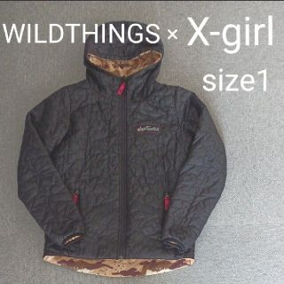 ワイルドシングス(WILDTHINGS)のワイルドシングス×エックスガール 中綿ジャケット リバーシブル(ブルゾン)