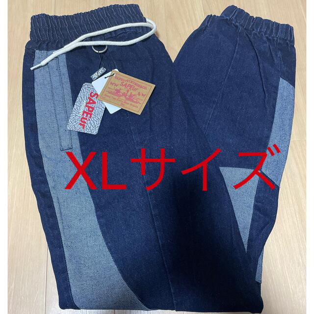 予約販売 SAPEur デニム トラックパンツ インディゴ 早い者勝ち