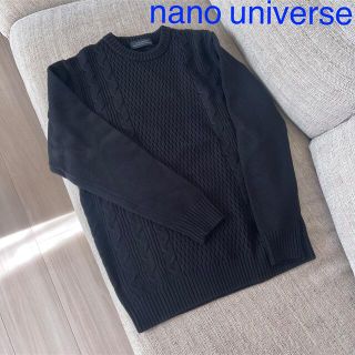 ナノユニバース(nano・universe)の専用　未使用 nano ナノユニバース ニット セーター メンズMサイズ 黒(ニット/セーター)