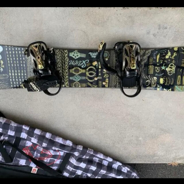 Burton seven custom ボードセット スノーボード 超美品 最高品質の