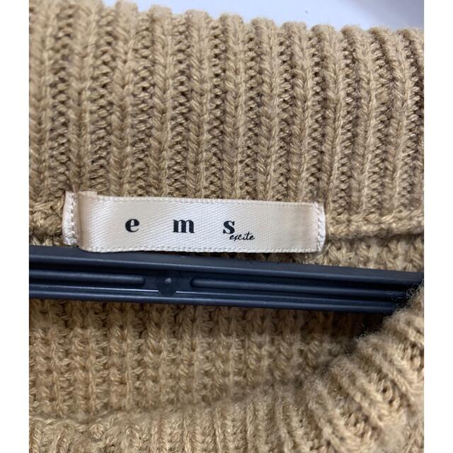 EMS(イームス)のブラウン　セーター　 レディースのトップス(ニット/セーター)の商品写真