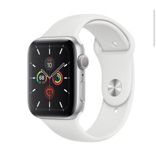 アップルウォッチ(Apple Watch)のアップルウォッチ シリーズ5 44mmシルバーアルミニウムケース(腕時計(デジタル))