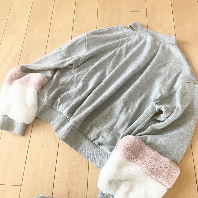 lovetoxic(ラブトキシック)の160 L ラブトキシック　ボアプルオーバー キッズ/ベビー/マタニティのキッズ服女の子用(90cm~)(ニット)の商品写真