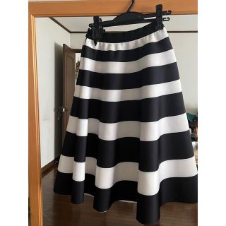 ザラ(ZARA)のボンディング　ボーダースカート(ロングスカート)