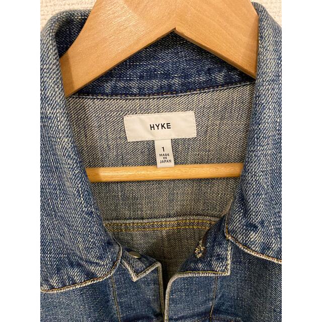 HYKE(ハイク)のTYPE2 BIGFIT DENIM JACKET レディースのジャケット/アウター(Gジャン/デニムジャケット)の商品写真