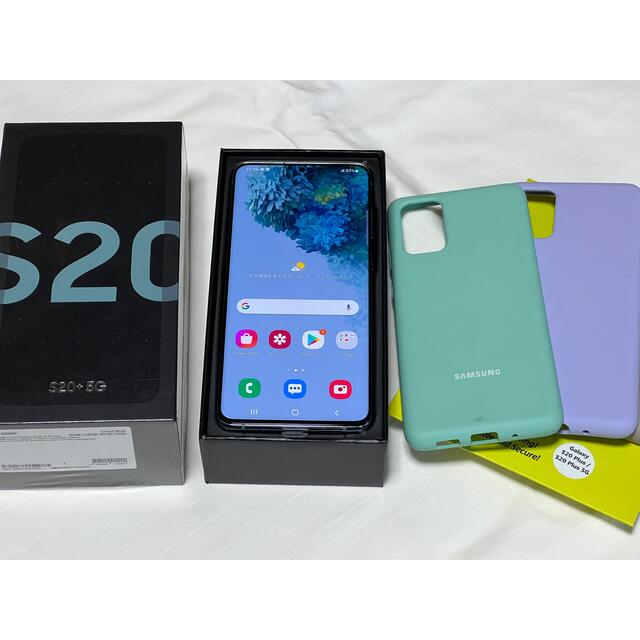 スマートフォン本体Galasy S20 Plus SM-G9860 香港版SIMフリーブルー