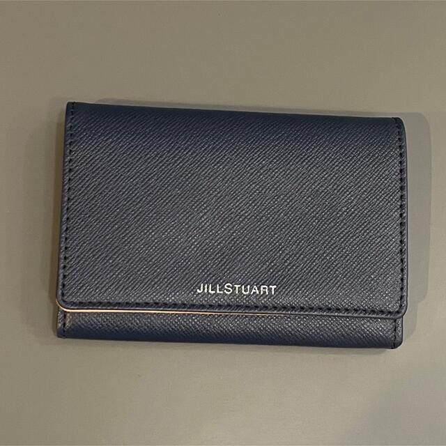 JILLSTUART(ジルスチュアート)のジルスチュアート 名刺入れ　カードケース　ネイビー　ピンク　JILLSTUART レディースのファッション小物(名刺入れ/定期入れ)の商品写真