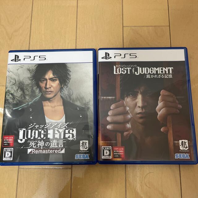 PlayStation(プレイステーション)のLOST JUDGMENT、JUDGE EYES：Remastered PS5 エンタメ/ホビーのゲームソフト/ゲーム機本体(家庭用ゲームソフト)の商品写真