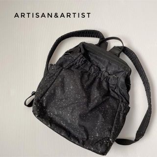 アルティザンアンドアーティスト(Artisan&Artist)の【ARTISAN&ARTIST 】A4スッポリINできるリュック　ブラック　黒　(リュック/バックパック)