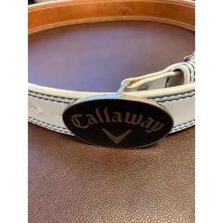 キャロウェイ(Callaway)のキャロウェイ　ベルト　callaway 白(ベルト)