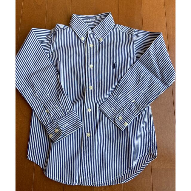 Ralph Lauren(ラルフローレン)のラルフローレン  ストライプシャツ120 キッズ/ベビー/マタニティのキッズ服男の子用(90cm~)(Tシャツ/カットソー)の商品写真