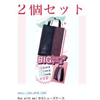 ビックシューズケース　２個セット　リボン付録(ポーチ)