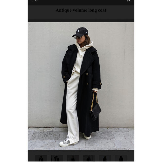 aclent Antique volume long coat  レディースのジャケット/アウター(ロングコート)の商品写真