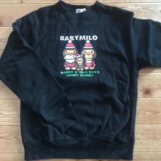 アベイシングエイプ(A BATHING APE)のベイプ　BABY MILO クリスマススウェット2002(スウェット)