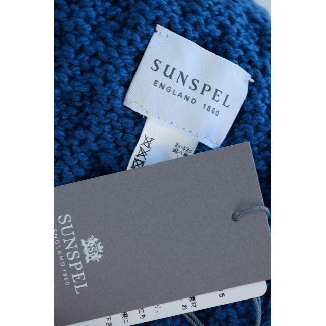 SUNSPEL(サンスペル)の新品定価1万9800円 SUNSPEL イギリス製 メリノウール ニットマフラー メンズのファッション小物(マフラー)の商品写真