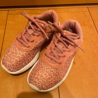 ナイキ(NIKE)のNIKE 19cmスニーカー レオパード柄 ピンク(スニーカー)