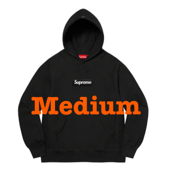 M 黒 Box Logo Hooded Sweatshirt supreme - パーカー