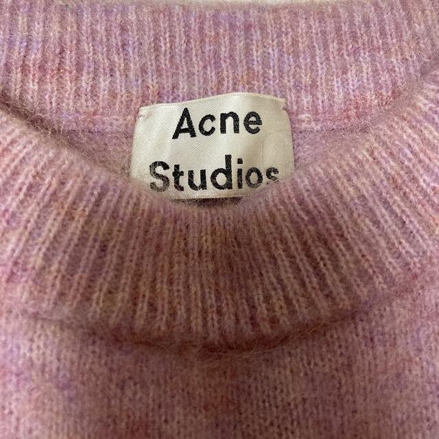 ACNE ニット ダスティピンクの通販 by higu♪'s shop｜アクネならラクマ - acne studios ドラマティックモヘア 人気最安値