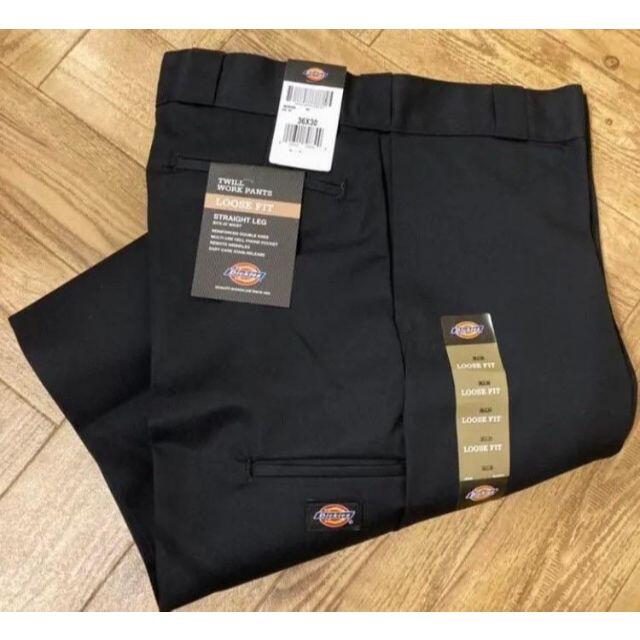 Dickies(ディッキーズ)のA【野村周平着用】ディッキーズ ダブルニー ワークパンツ ブラック 38×30 メンズのパンツ(ワークパンツ/カーゴパンツ)の商品写真