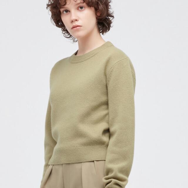 UNIQLO(ユニクロ)のUNIQLO/プレミアムラムクロップドセーター レディースのトップス(ニット/セーター)の商品写真