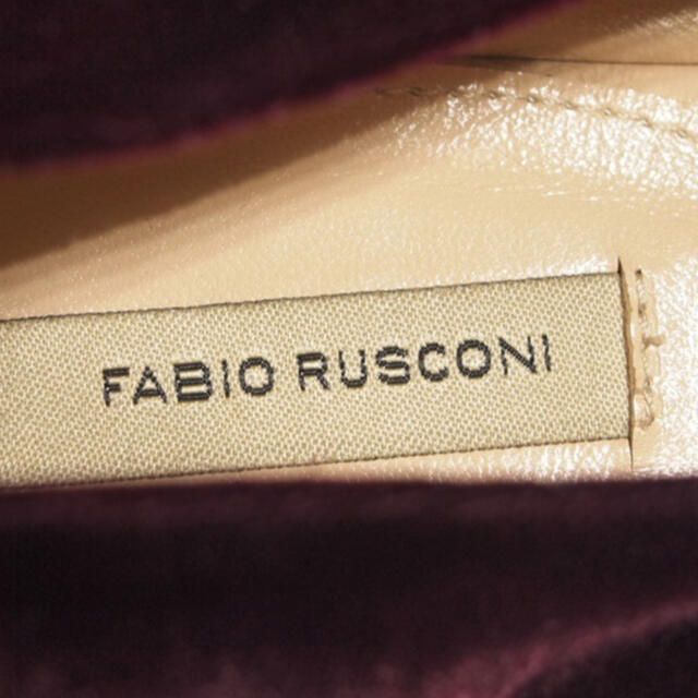 FABIO RUSCONI   FABIO RUSCONI べロアフラットシューズ 新品  cm