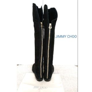 ジミーチュウ(JIMMY CHOO)の【A様専用】JIMMY CHOO  スエード　ボア　ムートン　ロングブーツ(ブーツ)